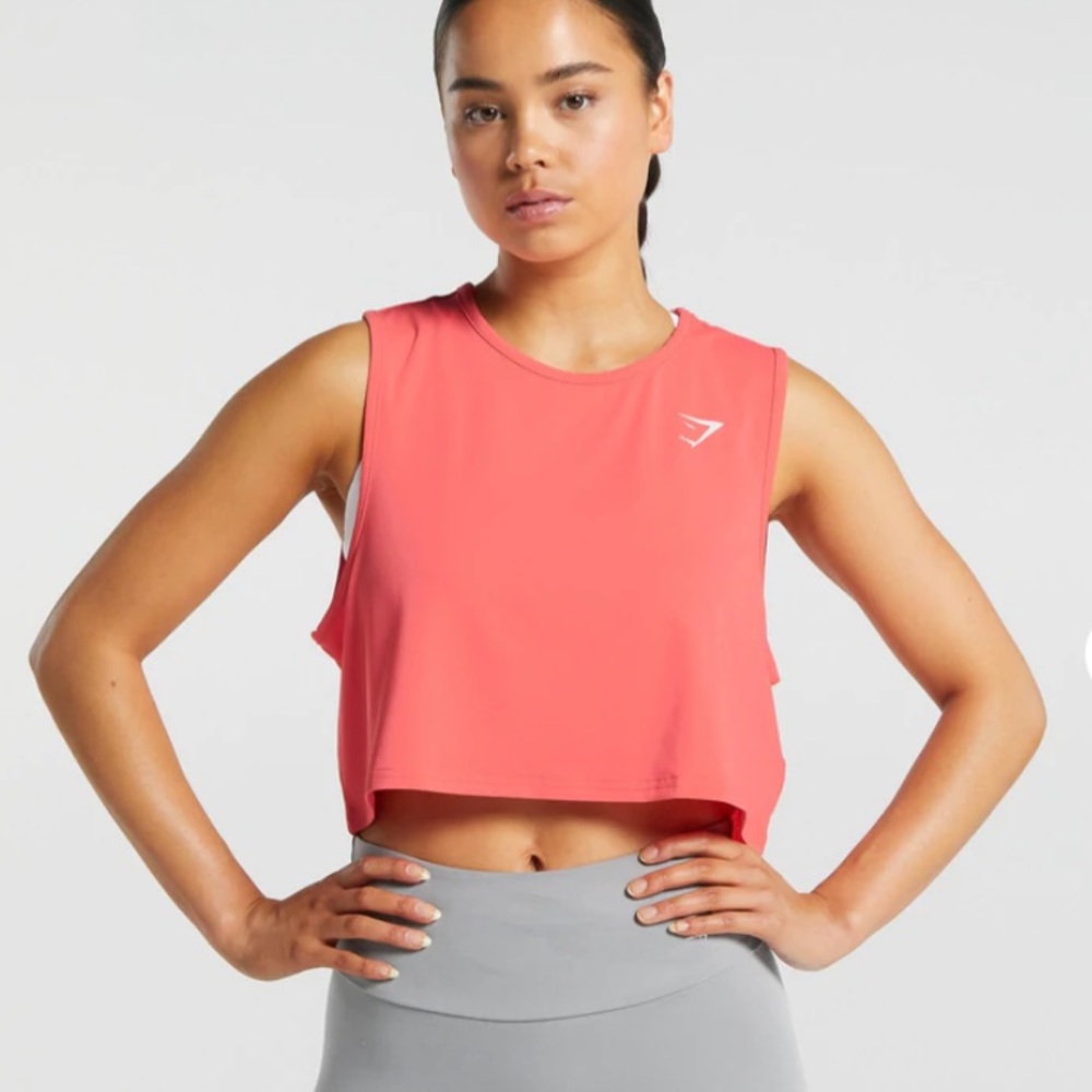 Gymshark training crop tank Coral